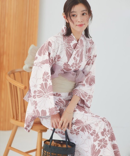 Kimono Yukata Cotton - 전통 유카타 기모노 코튼 린넨 소재