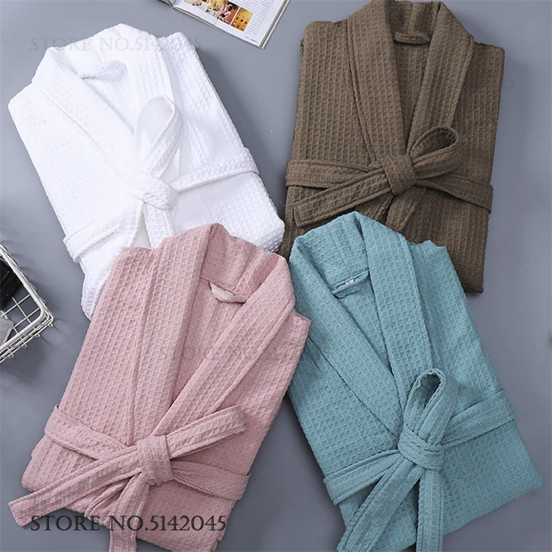 Kimono Yukata Cotton - 와플 코튼 커플 롱 로브 기모노