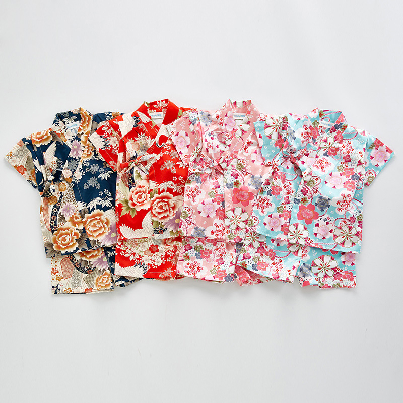 여름 어린이 유카타 의류 소녀 소년 일본식 기모노 베이 - Kimono Yukata Cotton 리뷰 및 가격