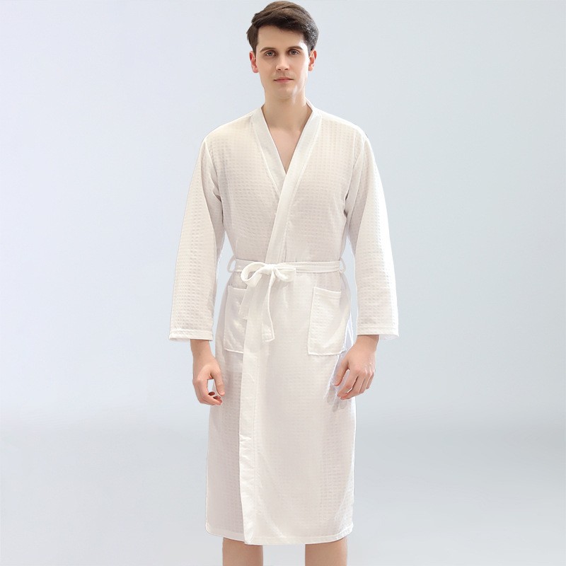 남성용 와플 목욕 가운 사우나복 얇은 땀복 스팀복 드레 - Kimono Yukata Cotton 리뷰 및 가격