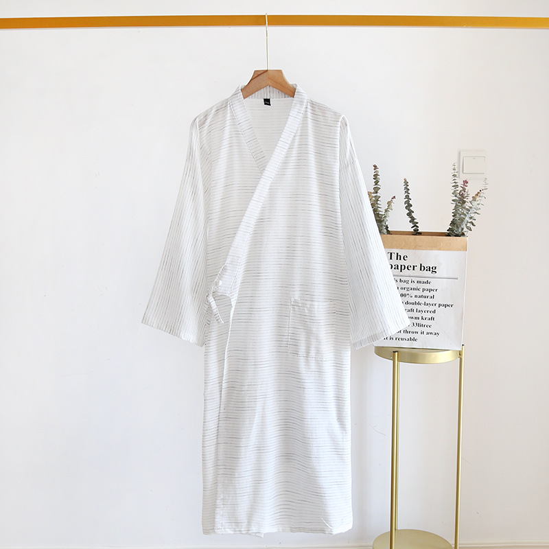 남성용 일본 기모노 목욕 가운, 100% 코튼 스트라이 - Kimono Yukata Cotton 리뷰 및 가격